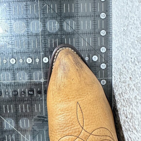 Frye Billy Tall Men Size 10B Women 11B 77697 Light Tan Leather Cowboy Boot - Picture 14 of 15